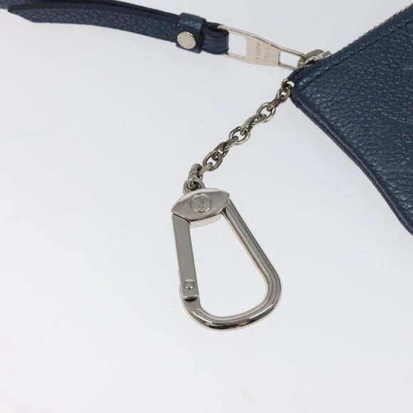LOUIS VUITTON Monogram Empreinte Pochette Cles Celest M80900 LV Auth 118067 - Picture 12 of 13